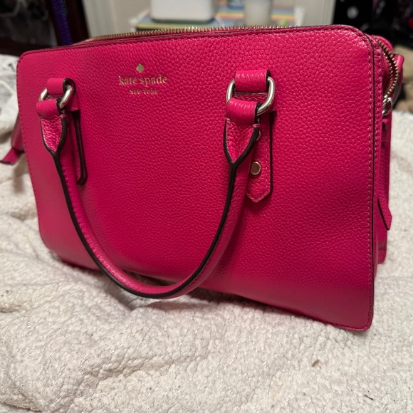 Kate Spade pink ruby Mulberry Street Lise satchel - Picture 1 of 5
